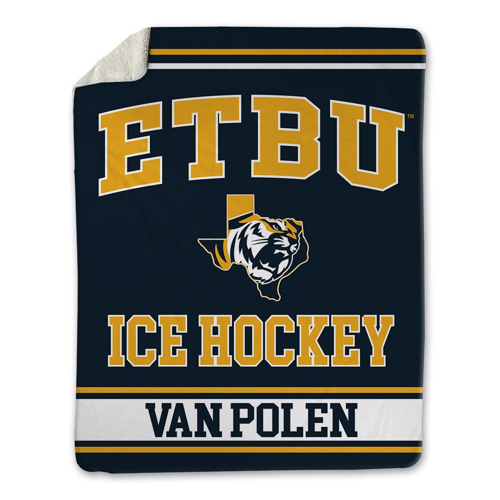 ETBU - NCAA Men's Ice Hockey : Barran Van Polen - Blanket-0