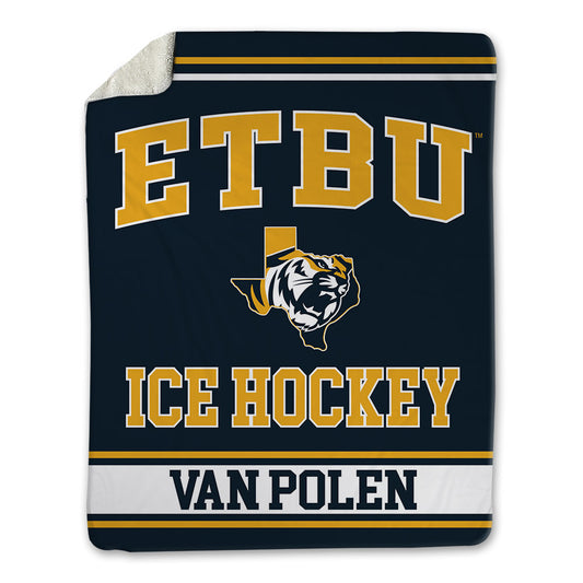 ETBU - NCAA Men's Ice Hockey : Barran Van Polen - Blanket-0