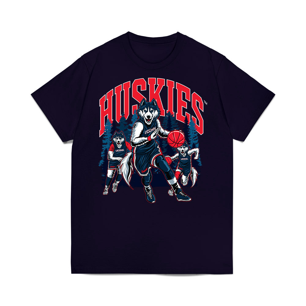 UConn - NCAA Women's Basketball : Caroline Ducharme - Ball is Life - Huskies In the Woods Premium T-Shirt-0