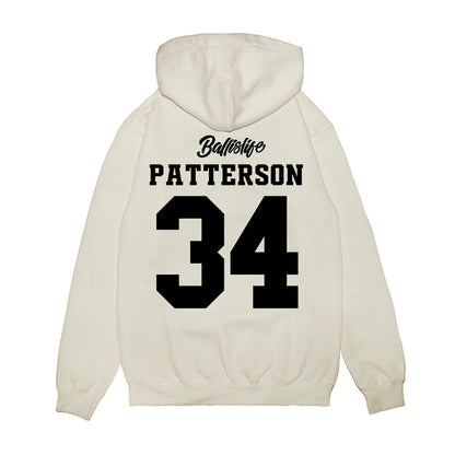 UConn - NCAA Women's Basketball : Ayanna Patterson - Ball is Life - UConn vs USC White Premium Hooded Sweatshirt-1