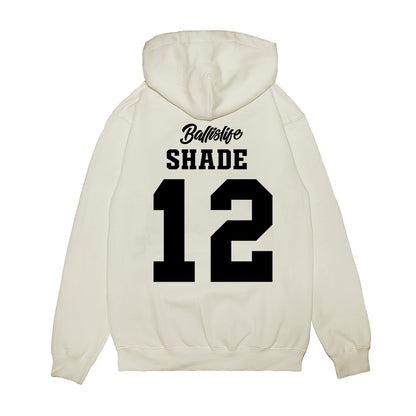 UConn - NCAA Women's Basketball : Ashlynn Shade - Ball is Life - UConn vs USC White Premium Hooded Sweatshirt-1