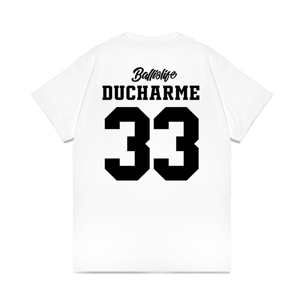 UConn - NCAA Women's Basketball : Caroline Ducharme - Ball is Life - UConn vs USC White Premium T-Shirt-1