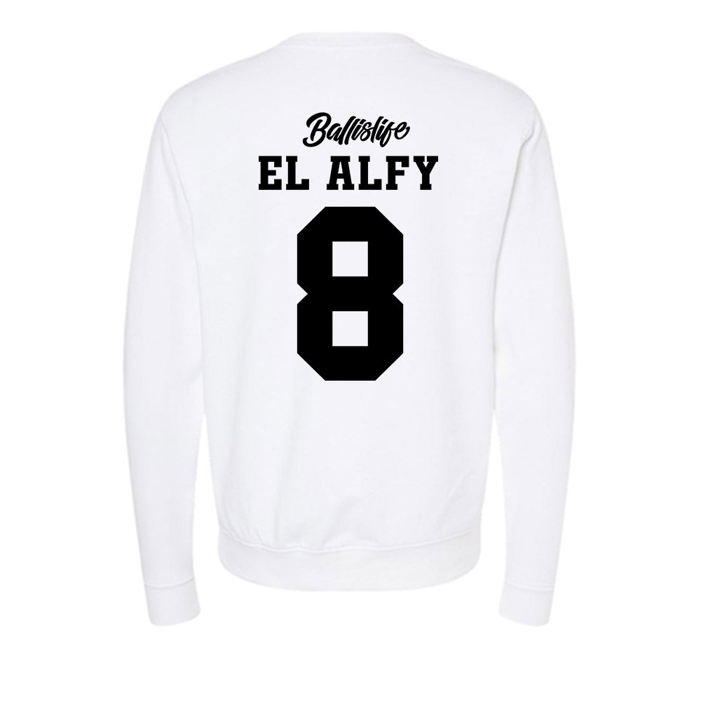 UConn - NCAA Women's Basketball : Jana El Alfy - Ball is Life - UConn vs USC White Midweight Sweatshirt-1