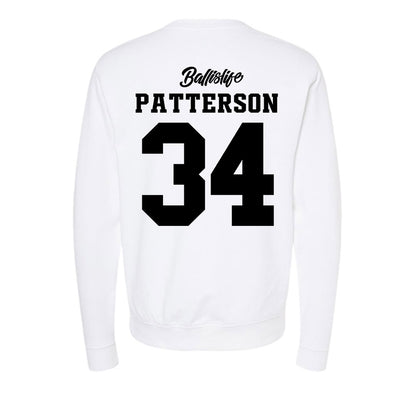 UConn - NCAA Women's Basketball : Ayanna Patterson - Ball is Life - UConn vs USC White Midweight Sweatshirt-1