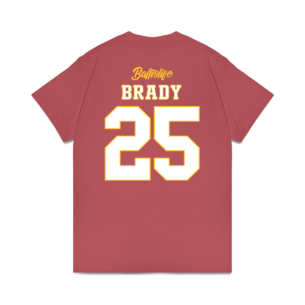 UConn - NCAA Women's Basketball : Ice Brady - Ball is Life - UConn vs. Trojans T-Shirt-1