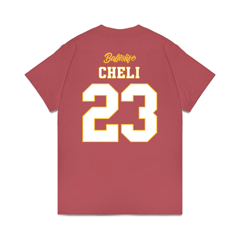 UConn - NCAA Women's Basketball : Morgan Cheli - Ball is Life - UConn vs. Trojans T-Shirt-1