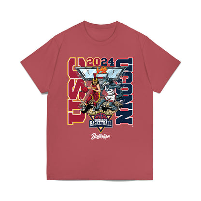 UConn - NCAA Women's Basketball : Allie Ziebell - Ball is Life - UConn vs. Trojans T-Shirt-0