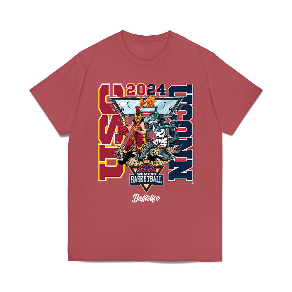 UConn - NCAA Women's Basketball : Azzi Fudd - Ball is Life - UConn vs. Trojans T-Shirt-0