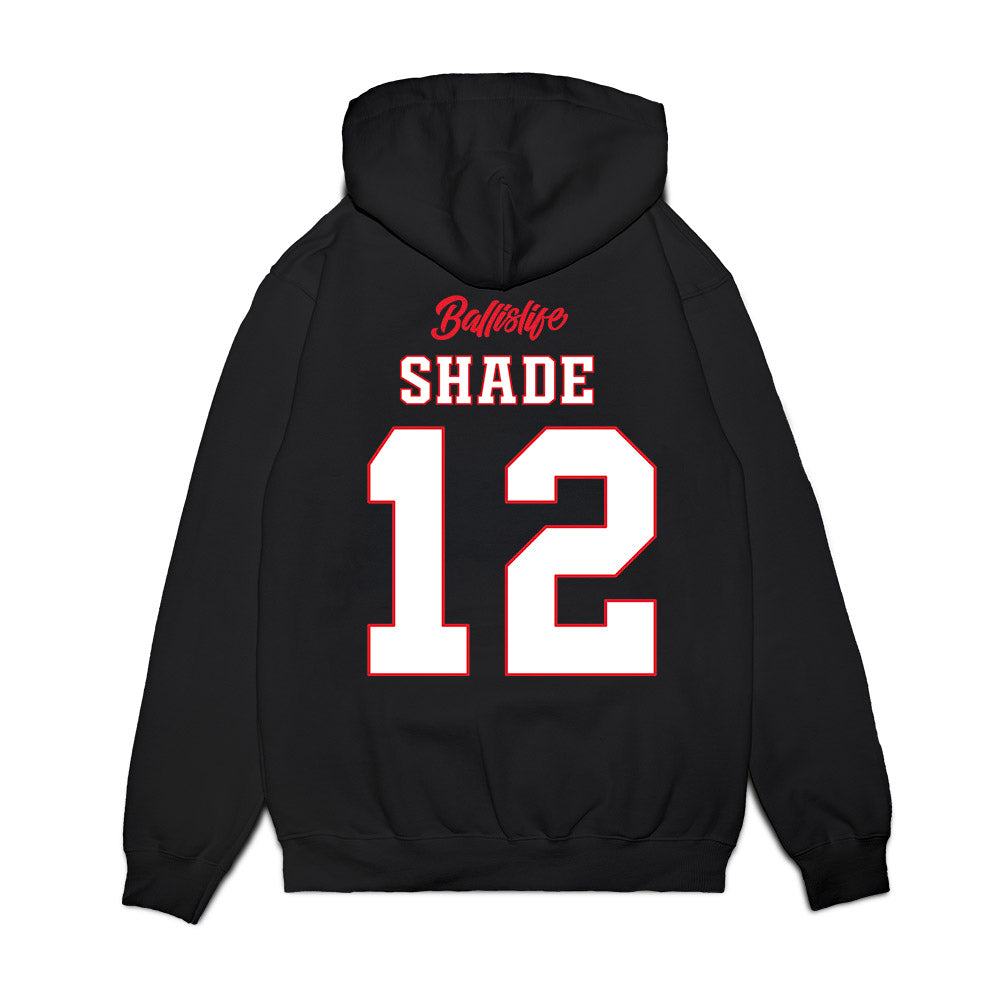 UConn - NCAA Women's Basketball : Ashlynn Shade - Ball is Life - UConn vs USC Black Premium Hooded Sweatshirt-1