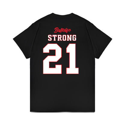 UConn - NCAA Women's Basketball : Sarah Strong - Ball is Life - UConn vs USC Black Premium T-Shirt-1