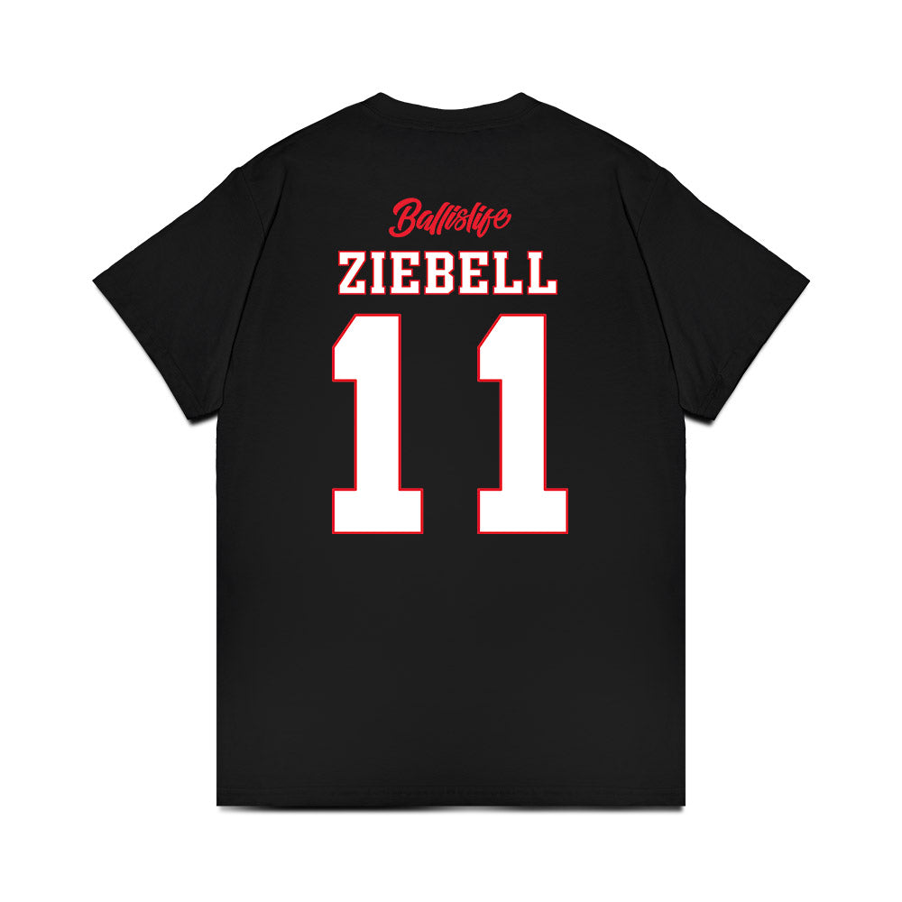 UConn - NCAA Women's Basketball : Allie Ziebell - Ball is Life - UConn vs USC Black Premium T-Shirt-1