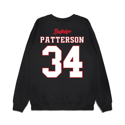 UConn - NCAA Women's Basketball : Ayanna Patterson - Ball is Life - UConn vs USC Black Midweight Crewneck Sweatshirt-1