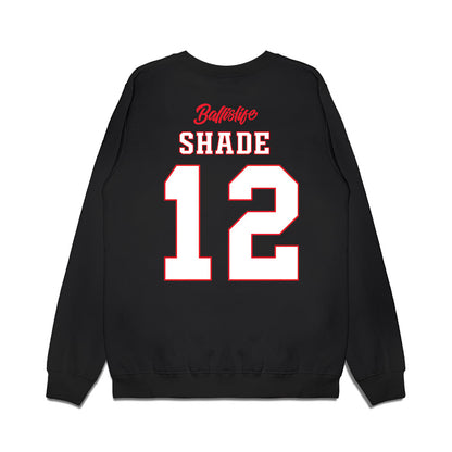 UConn - NCAA Women's Basketball : Ashlynn Shade - Ball is Life - UConn vs USC Black Midweight Crewneck Sweatshirt-1