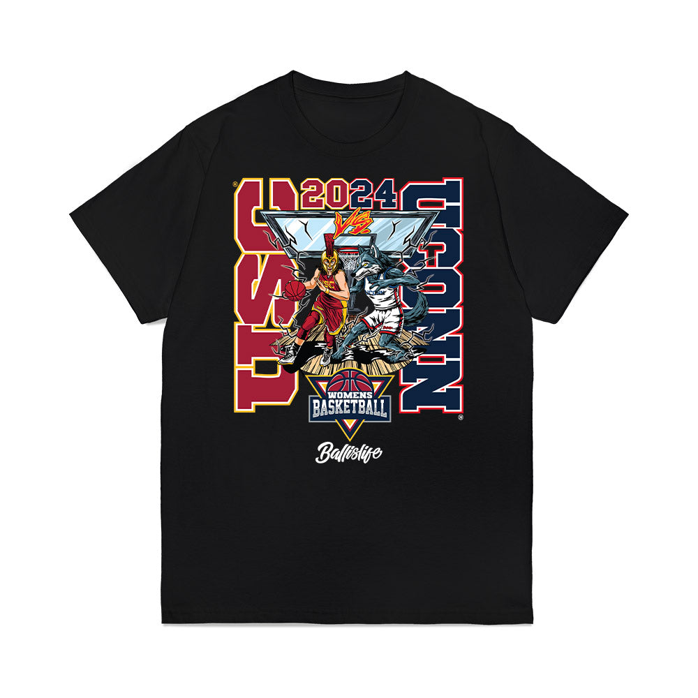 UConn - NCAA Women's Basketball : Morgan Cheli - Ball is Life - UConn vs USC Black Premium T-Shirt-0