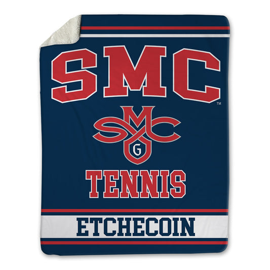 SMC - NCAA Men's Tennis : Juan Pedro Etchecoin - Blanket-0
