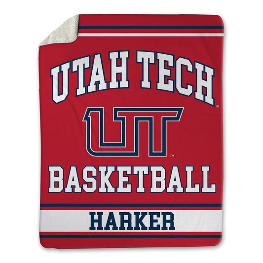 Utah Tech - NCAA Men's Basketball : Boston Harker - Blanket-0
