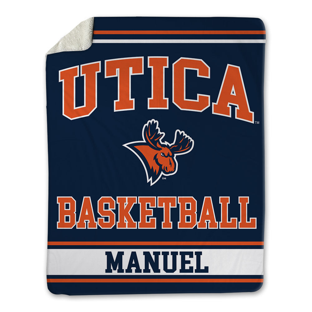Utica - NCAA Men's Basketball : Jeffrey Manuel - Blanket-0