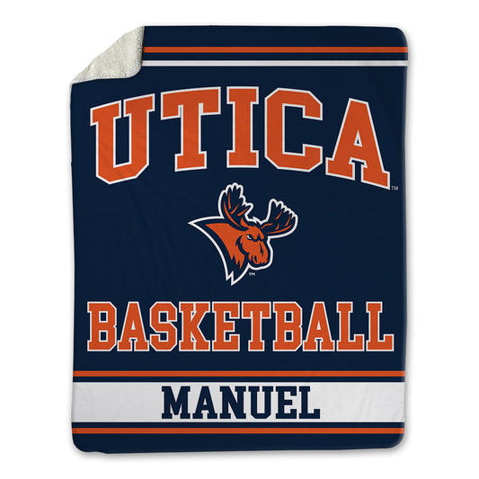 Utica - NCAA Men's Basketball : Jeffrey Manuel - Blanket-0