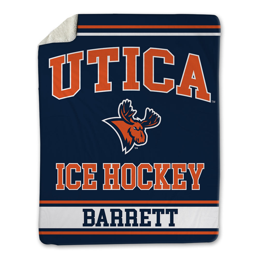 Utica - NCAA Men's Ice Hockey : Isaac Barrett - Blanket-0