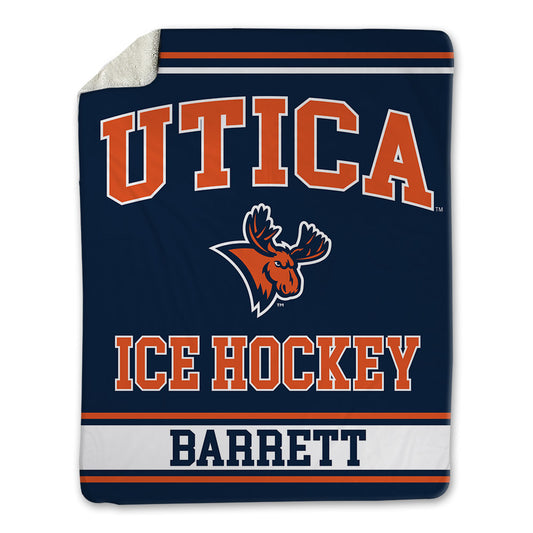 Utica - NCAA Men's Ice Hockey : Isaac Barrett - Blanket-0