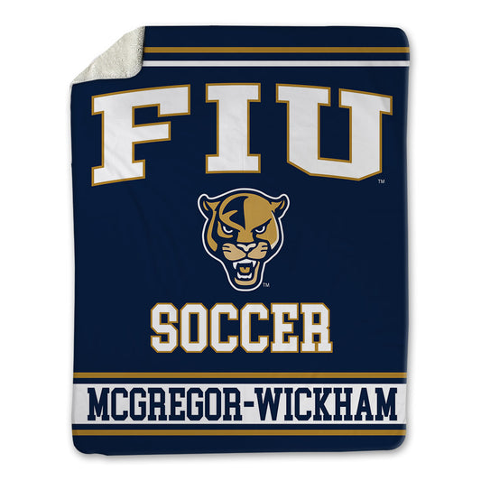 FIU - NCAA Men's Soccer : Damian McGregor-Wickham - Blanket-0