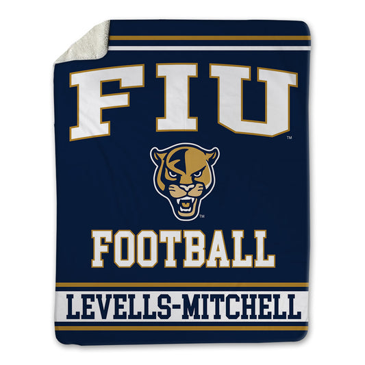 FIU - NCAA Football : Ashton Levells-Mitchell - Blanket-0