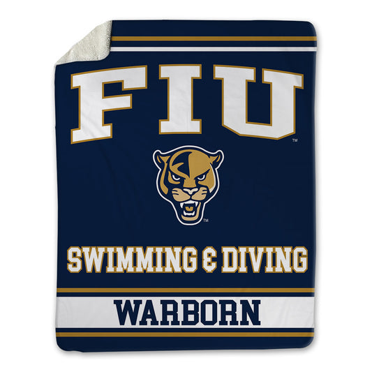 FIU - NCAA Women's Swimming & Diving : Stella Warborn - Blanket-0