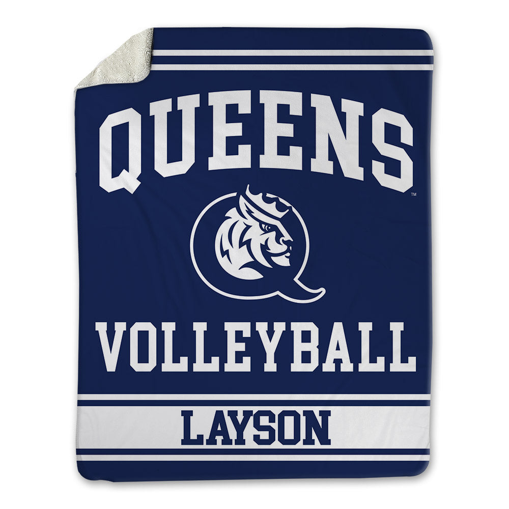 Queens - NCAA Women's Volleyball : Elizabeth Layson - Blanket-0