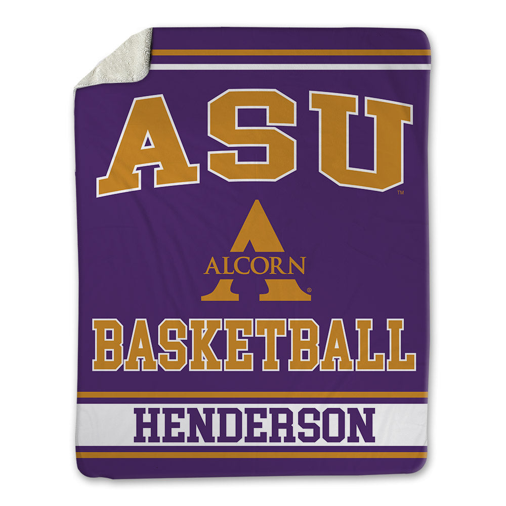 Alcorn - NCAA Men's Basketball : Will Henderson - Blanket-0