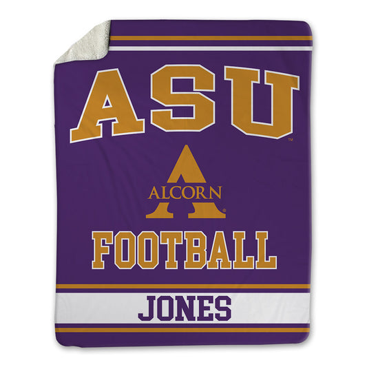 Alcorn - NCAA Football : Damien Jones - Blanket-0
