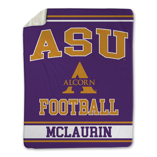 Alcorn - NCAA Football : Orlandus Mclaurin - Blanket-0