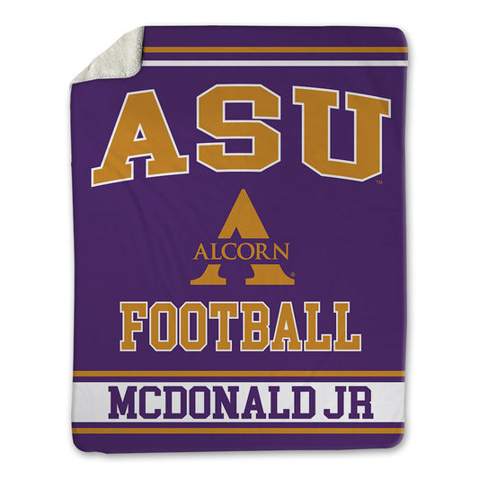 Alcorn - NCAA Football : Carl McDonald jr - Blanket-0