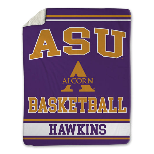 Alcorn - NCAA Men's Basketball : Alex Hawkins - Blanket-0