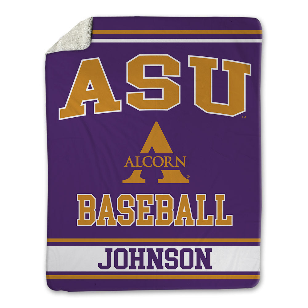 Alcorn - NCAA Baseball : Nicholas Johnson - Blanket-0