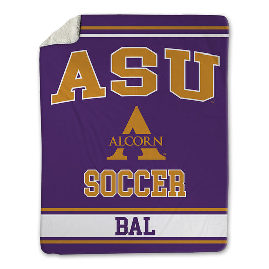 Alcorn - NCAA Women's Soccer : Charlie Bal - Blanket-0