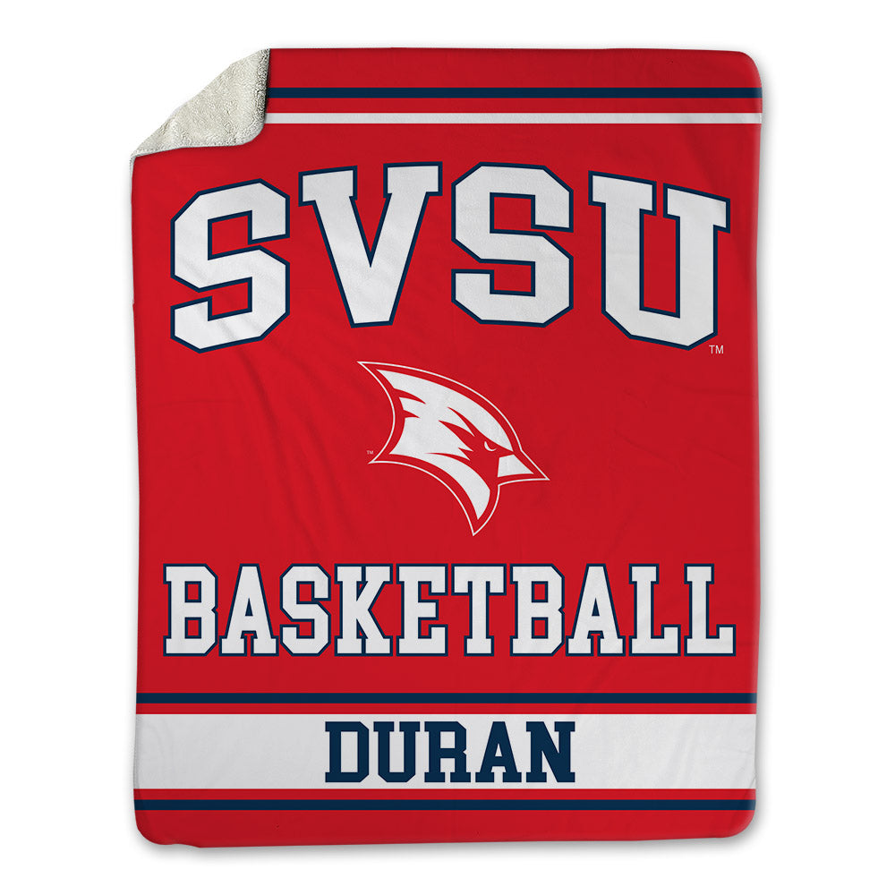Saginaw Valley - NCAA Men's Basketball : Aidan Duran - Blanket-0