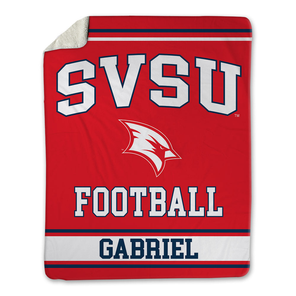 Saginaw Valley - NCAA Football : George Gabriel - Blanket-0