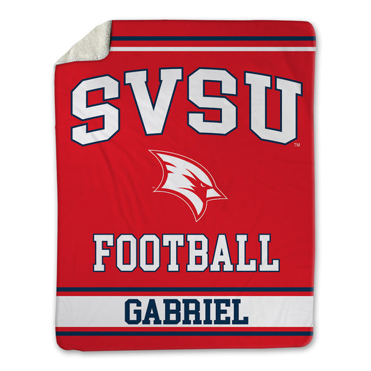 Saginaw Valley - NCAA Football : George Gabriel - Blanket-0