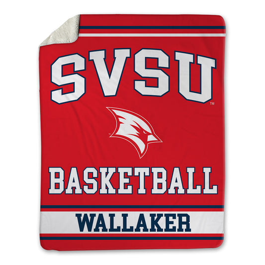 Saginaw Valley - NCAA Men's Basketball : cade wallaker - Blanket-0