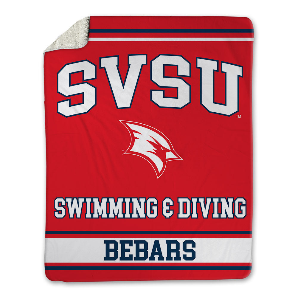 Saginaw Valley - NCAA Men's Swimming & Diving : Adam Bebars - Blanket-0