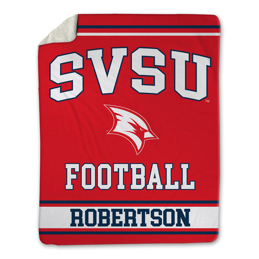 Saginaw Valley - NCAA Football : Paulie Robertson - Blanket-0