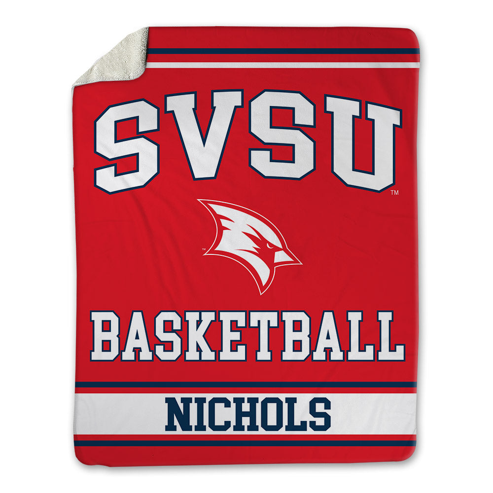 Saginaw Valley - NCAA Men's Basketball : Triston Nichols - Blanket-0
