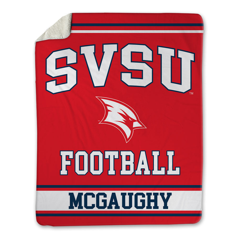 Saginaw Valley - NCAA Football : Jalen McGaughy - Blanket-0