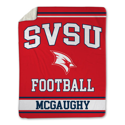Saginaw Valley - NCAA Football : Jalen McGaughy - Blanket-0