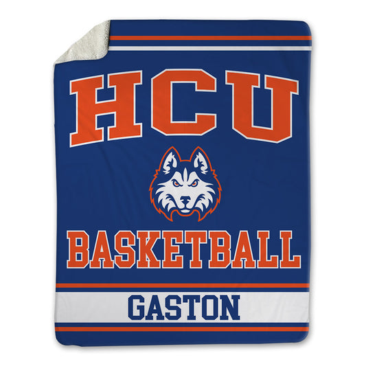 HCU - NCAA Men's Basketball : Caleb Gaston - Blanket-0