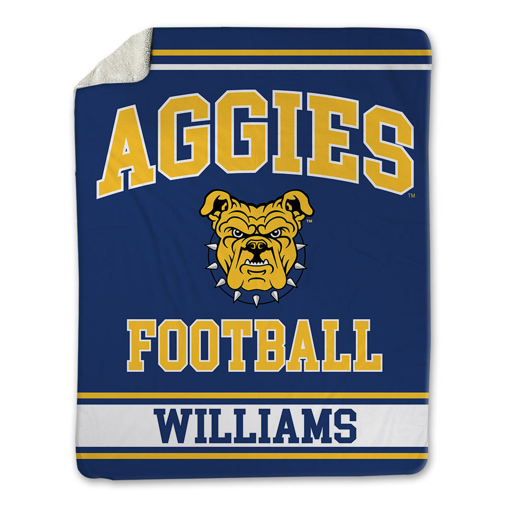 North Carolina A&T - NCAA Football : Ty Williams - Blanket-0