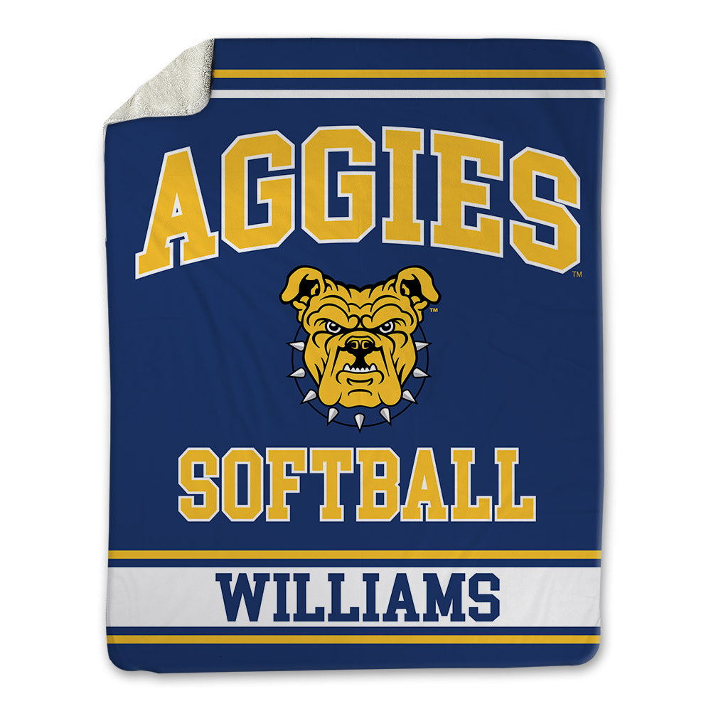 North Carolina A&T - NCAA Softball : Roshell Williams - Blanket-0