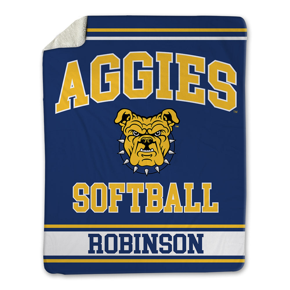 North Carolina A&T - NCAA Softball : Tyra Robinson - Blanket-0
