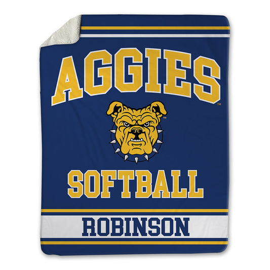 North Carolina A&T - NCAA Softball : Tyra Robinson - Blanket-0