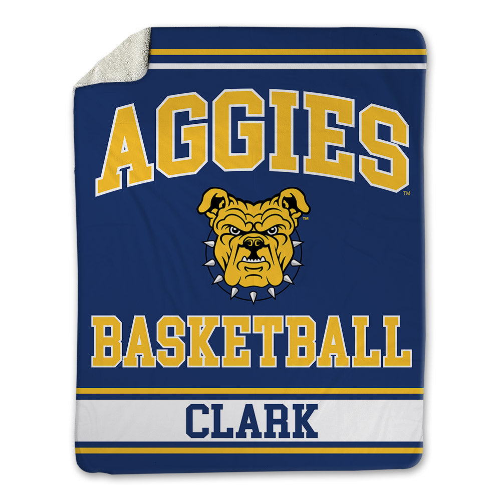 North Carolina A&T - NCAA Women's Basketball : Chaniya Clark - Blanket-0